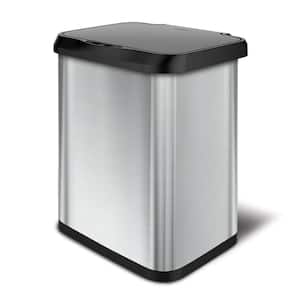 13 Gal. Stainless Steel with Clorox Odor Protection Touchless to Motion Sensor Trash Can