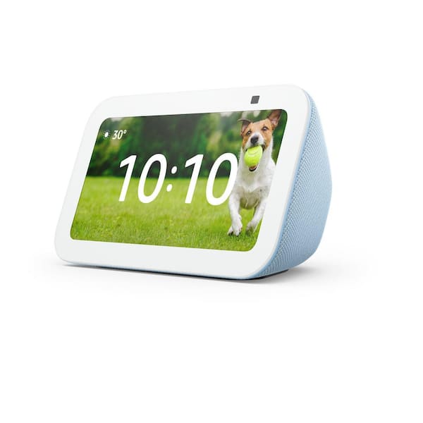 Echo Show 5 3rd Gen Smart display with deeper bass and clearer sound  in Glacier White
