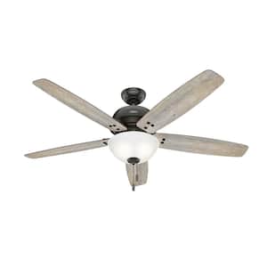 Reveille 60 in. Indoor Noble Bronze Ceiling Fan with Light Kit Included