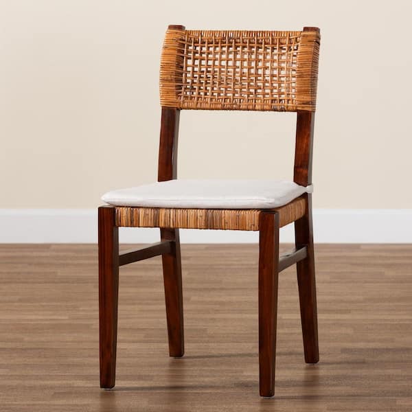 Dameka Light Honey Rattan Dining Chair