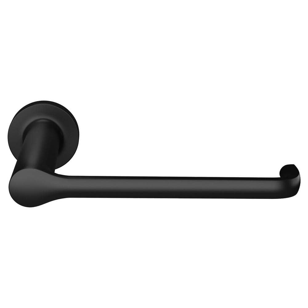 Matte Black Metal Wall Mounted Toilet Paper Holder
