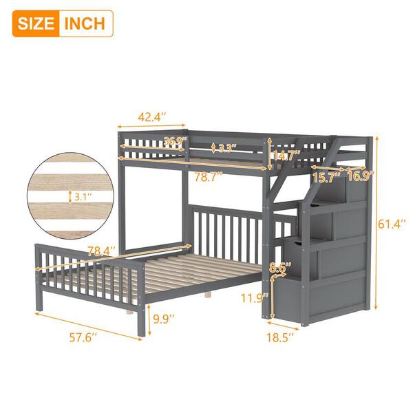 twin over loft bed