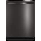 24 in. Black Stainless Steel Top Control Smart Built-In Tall Tub Dishwasher with Steam Cleaning and 42 dBA