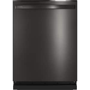 24 in. Black Stainless Steel Top Control Smart Built-In Tall Tub Dishwasher with Steam Cleaning and 42 dBA