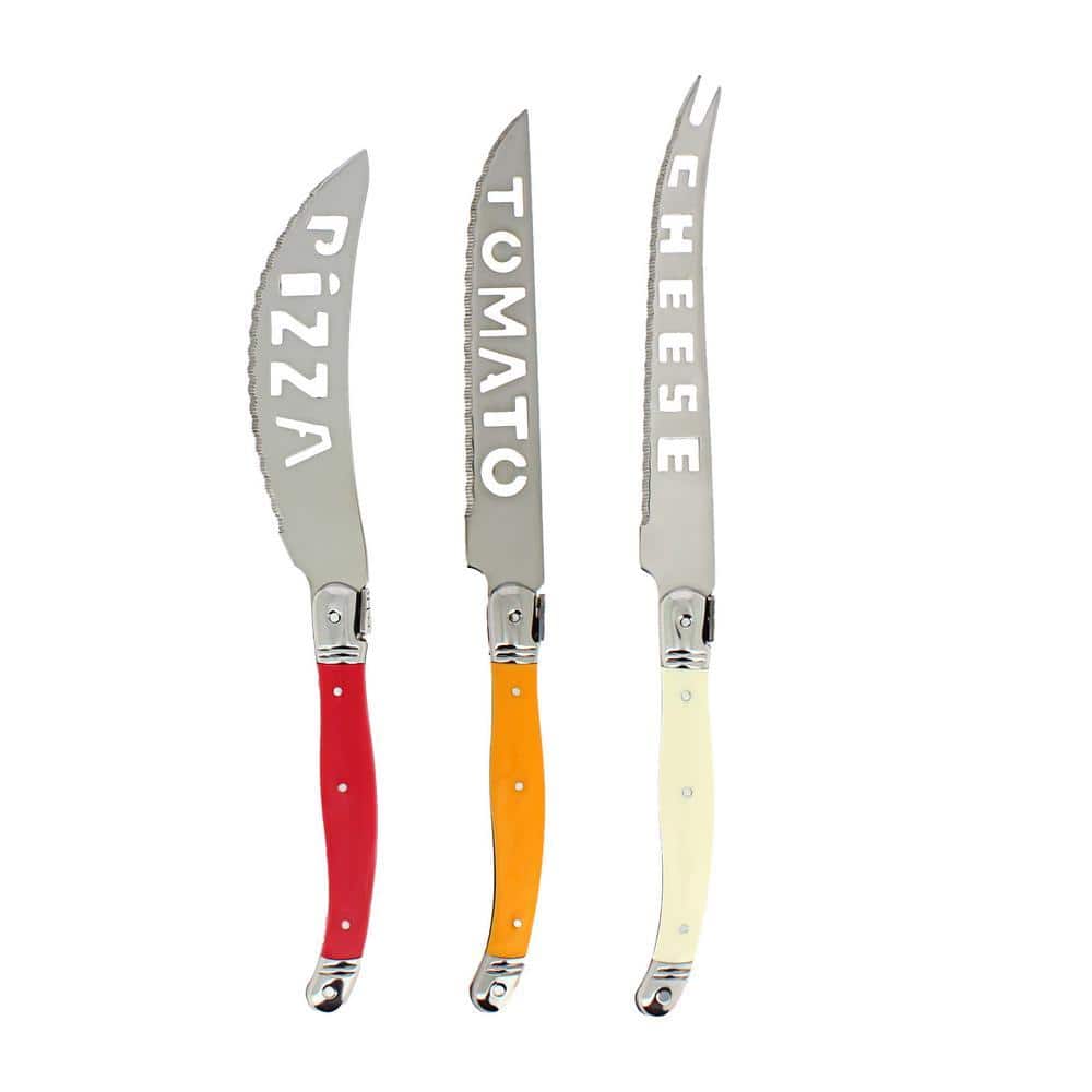French Home French Tuscan Sunset Home 3-Piece Laguiole Pizza