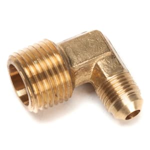 5/16 in. Flare x 1/2 in. MIP Brass Flare 90-Degree Elbow Fitting (5-Pack)