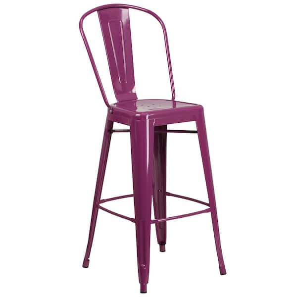 Purple metal 2024 bar stools