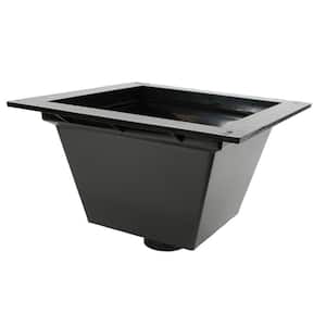 ABS Pipe Fit Floor Sink (12 in. x 12 in. x 8 in. D) Fits Over 2 in. or Inside 3 in. Schedule 40 Pipe (2 in. x 3 in.)