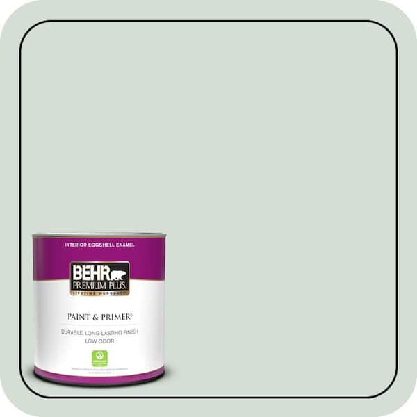 BEHR PREMIUM PLUS 1 qt. #700E-2 Lime Light Eggshell Enamel Low Odor Interior Paint & Primer