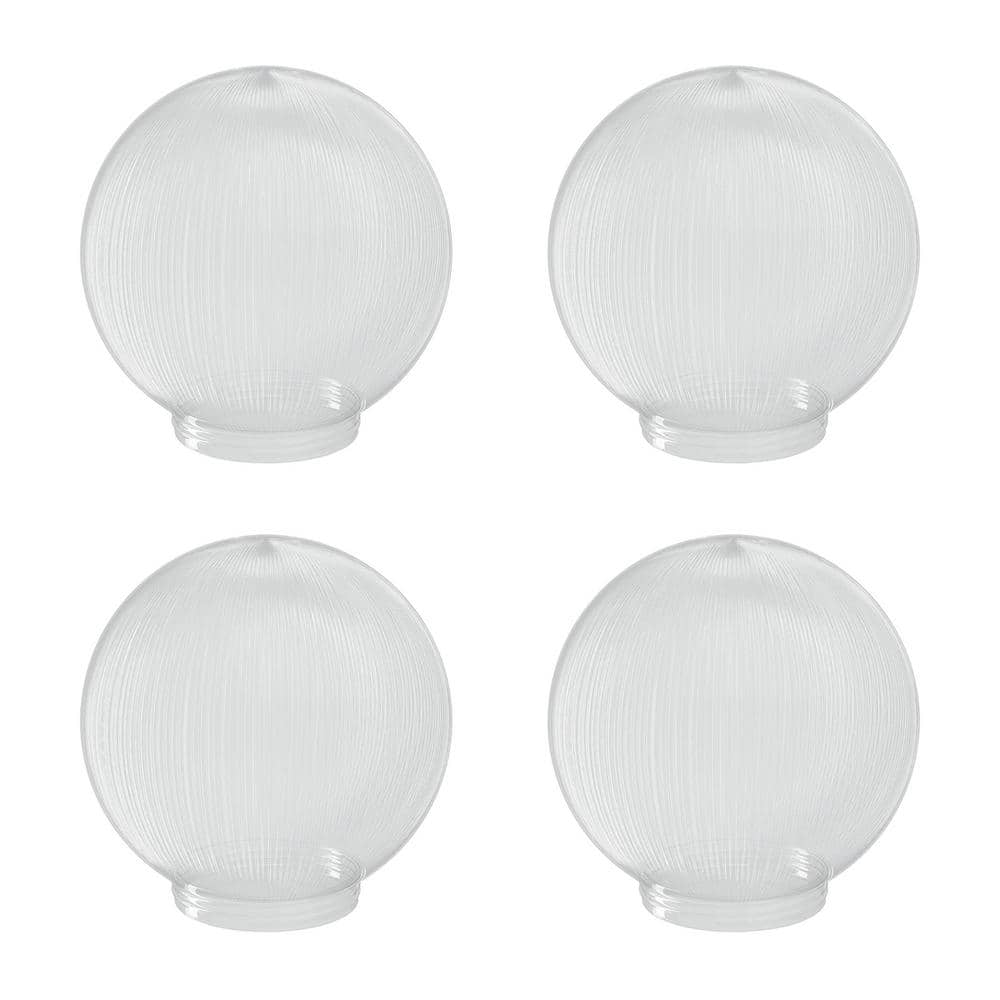 SOLUS 6 in. Dia Globes Clear Prismatic Acrylic with 3.24 in. Outside ...