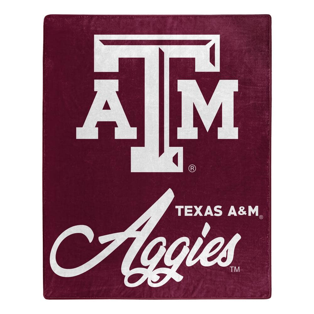 Texas A&M Aggies Maroon Raschel Throw Blanket 50 x 60