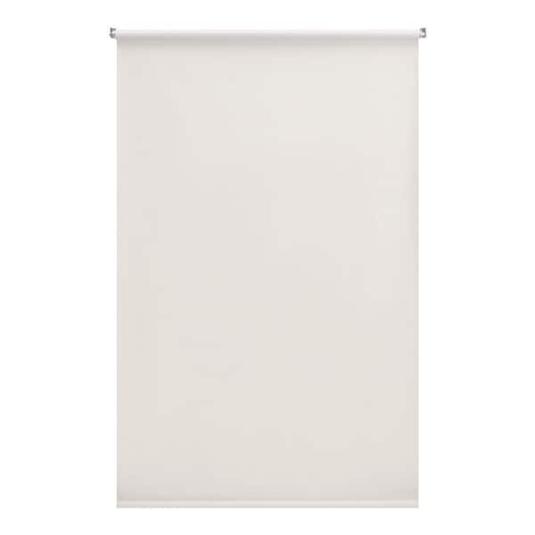 Cut-to-Size Cream Cordless Room Darkening Vinyl Roller Shade 73.25 in. W x 72 in. L