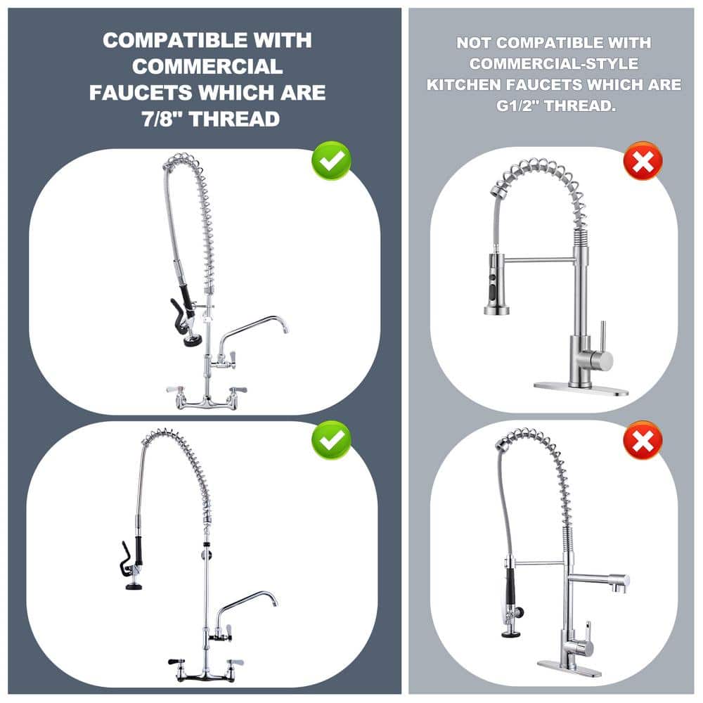 38" Stainless Steel Flexible Kitchen Sink Sprayer Hose
