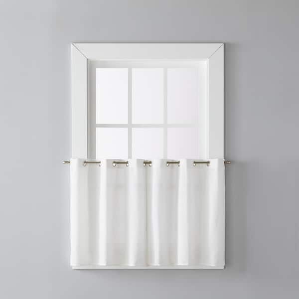 SKL Home White Solid Grommet Curtain - 56 in. W x 36 in. L (Set of 2)