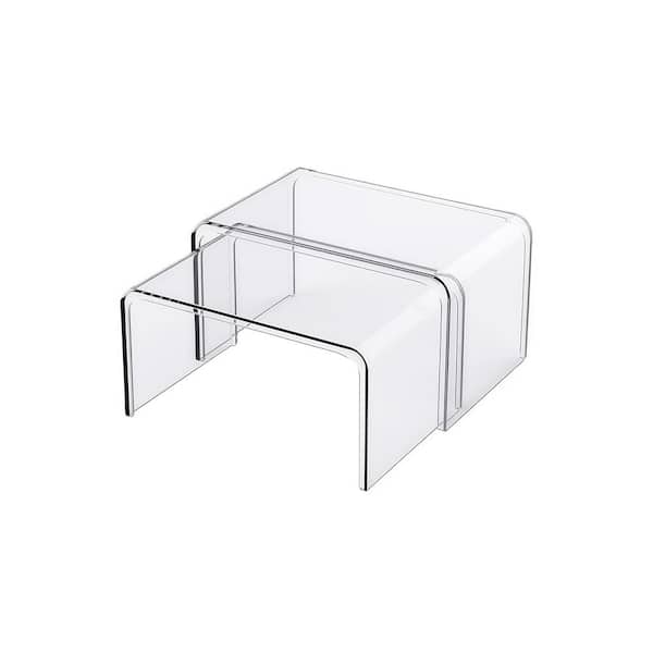 Clear Cabinet Organizer, Shelf Organizer Set of 2 for Kitchen Pantry Organizers and Storage, Patented Spice Organization