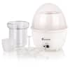 Euro Cuisine Electric Egg Cooker 5Eggs and Food Steamer White