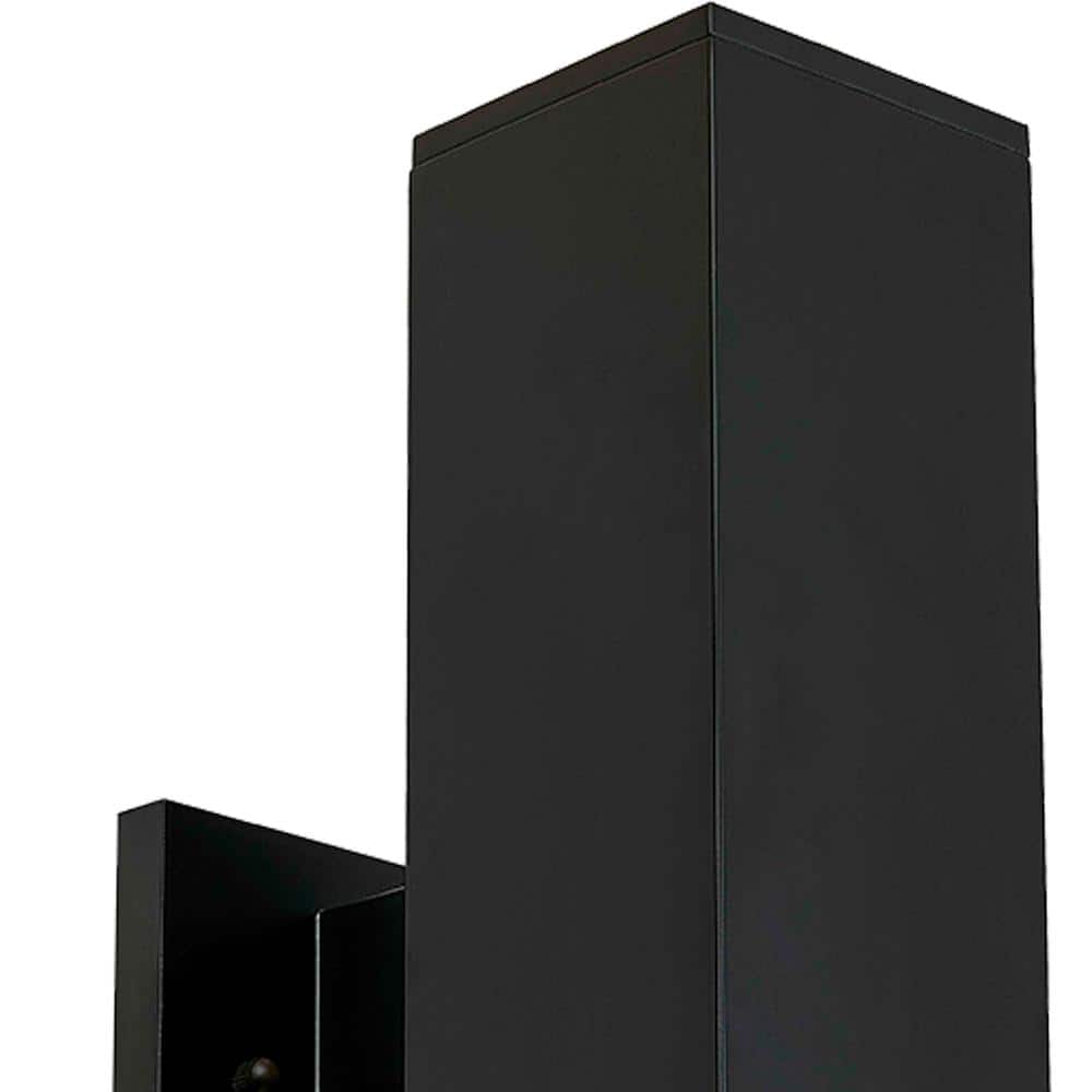 Black Acrylic Cylinder Dimmable LED Wall Sconce