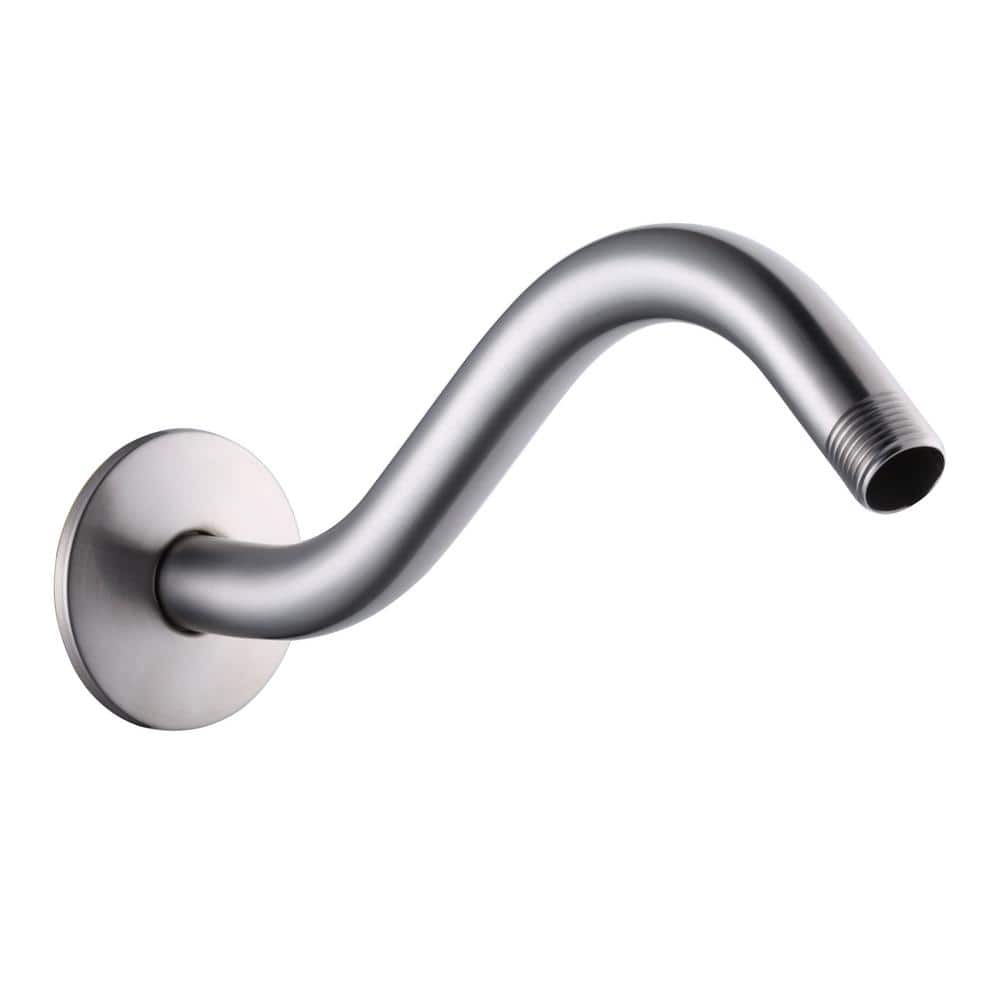 Glacier Bay 11 in. Shower Arm with Flexible Flange, Chrome 520 HD2480CP -  The Home Depot