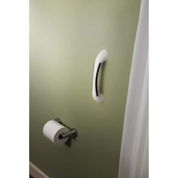 Delta 500 Series 9-in White Wall Mount Grab Bar Delta 500 Series 9-in White Wall Mount Grab Bar
