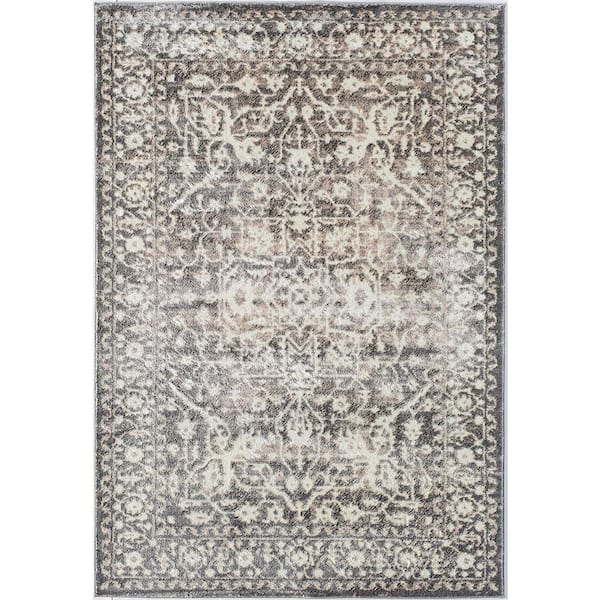 Lennox Stone Beige 2 ft. x 8 ft. Area Rug