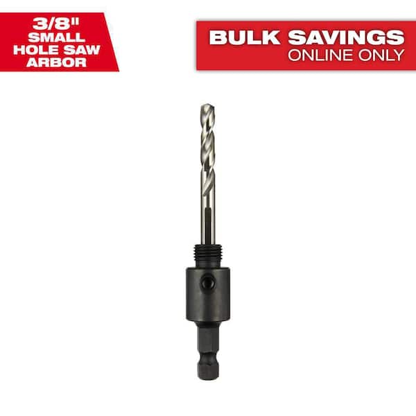 Milwaukee 3/8 in. Small Hole Saw Arbor W/ Pilot Drill Bit