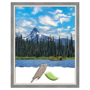11 in. x 14 in. Theo Grey Narrow Wood Picture Frame Opening Size