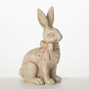 12 in. Vintage Rabbit Figurine, Resin
