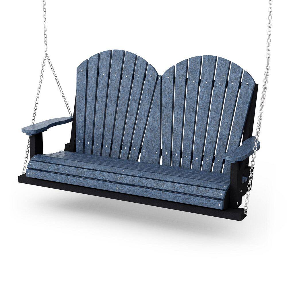 Heritage 2-Person Patriot Blue and Black HDPE Plastic Porch Swing price history on PriceWatchPro