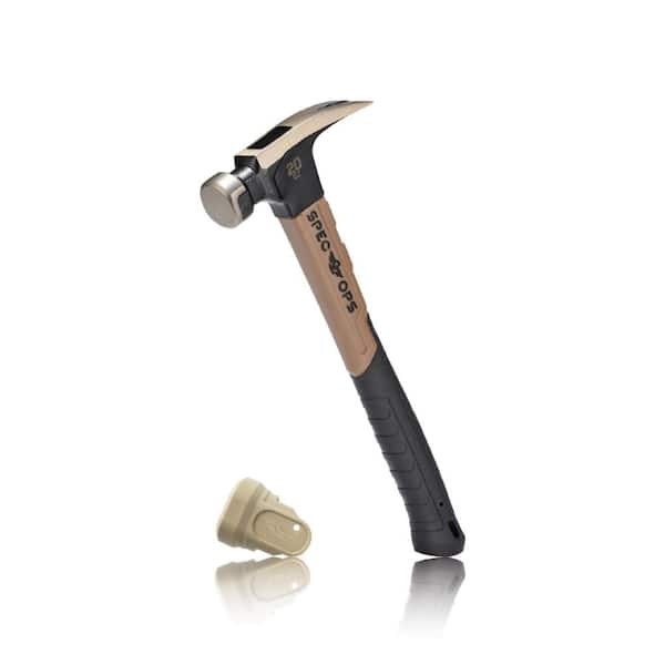 20 oz. Fiberglass Hammer, 13 in., Soft Mallet Face, Shock-Absorbing Grip, 3% Donated to Veterans