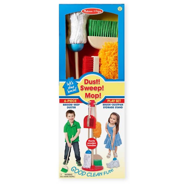 8600 6 Pieces dust Sweep Mop for sale online Melissa & Dough Lets Play House 