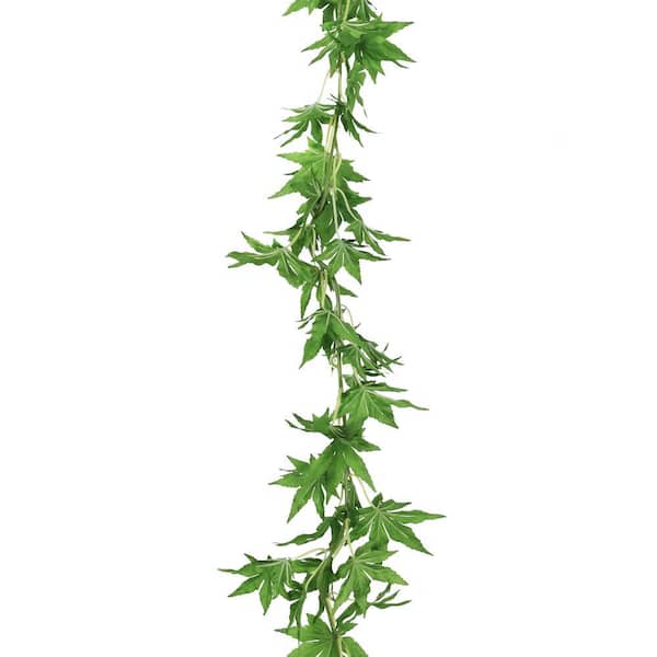 【新品未使用】 メープル Woodland Maple Leaf LIVING LUXURY 40 in. Artificial Japanese Maple Leaf Stem Plant