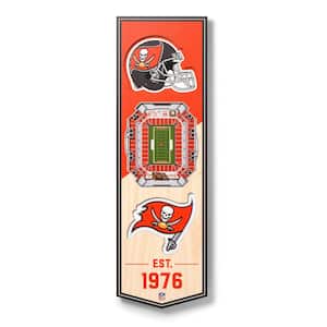 NFL Tampa Bay Buccaneers 6 in. x 19 in. 3D Stadium Banner-Raymond James Stadium