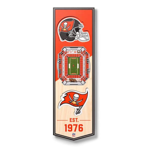 YouTheFan NFL Tampa Bay Buccaneers 6 in. x 19 in. 3D Stadium Banner-Raymond  James Stadium 0954170 - The Home Depot