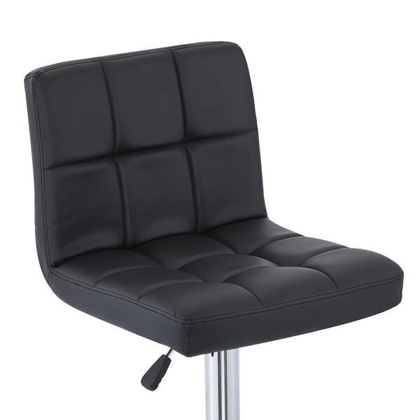 Black bar chairs discount leather