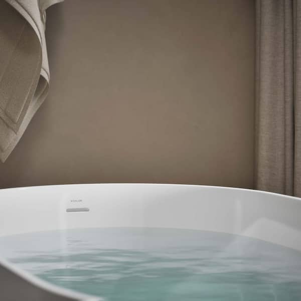 KOHLER Brazn 66 in. x 35 in. Soaking Bathtub with Reversible Drain