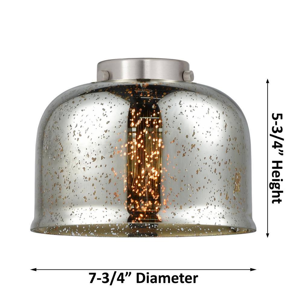 Ballston Urban Polished Nickel 10" Mini Pendant Light with Frosted Glass Shade