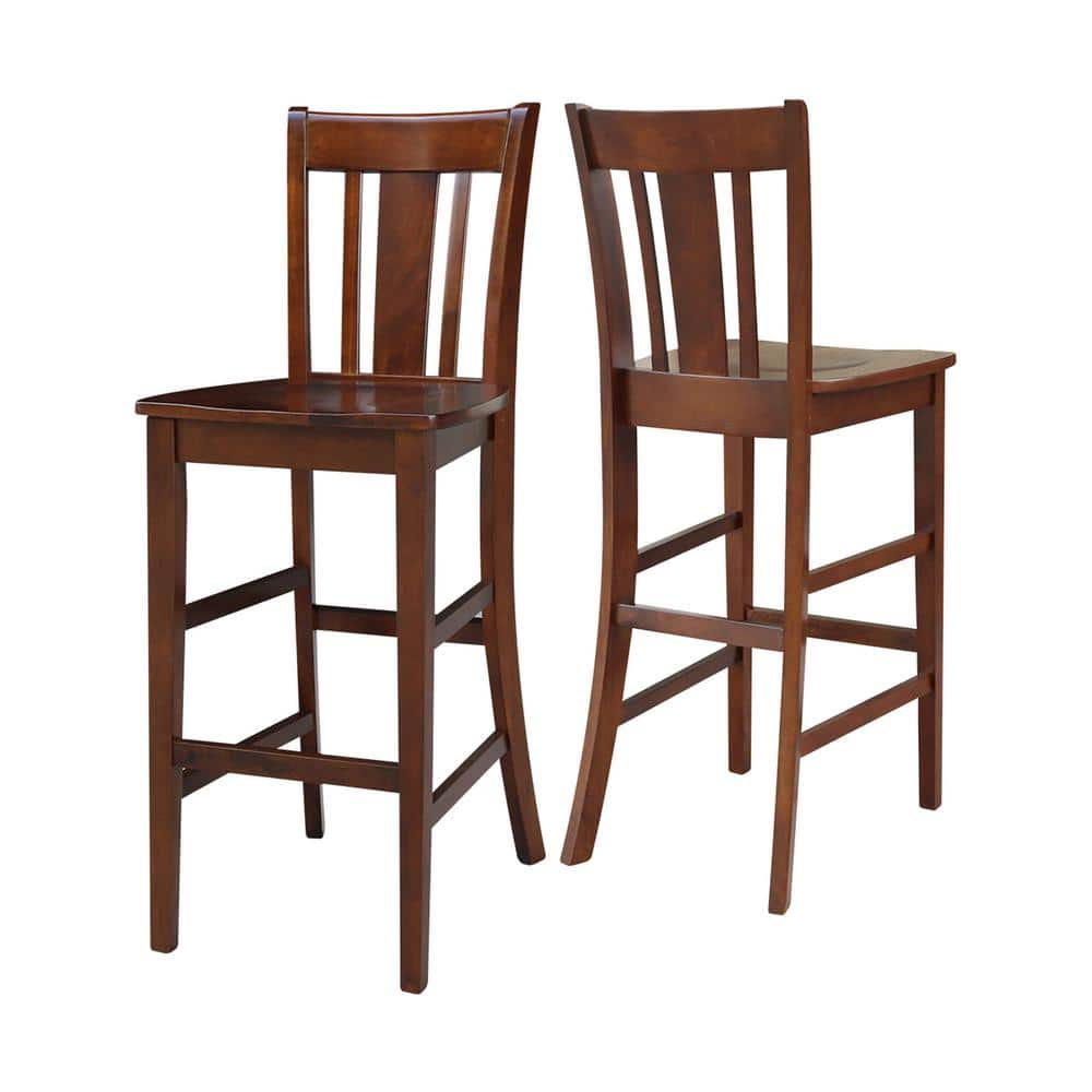 Espresso San Remo 30" Solid Wood Barstool