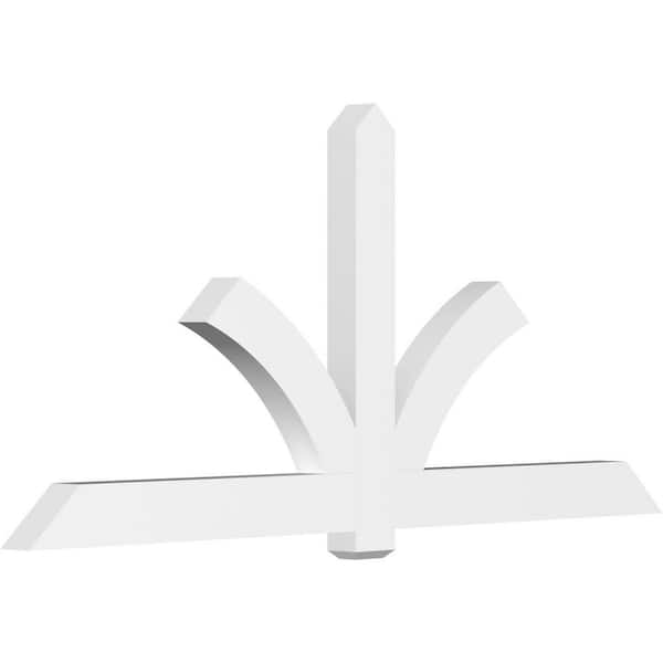 Ekena Millwork Redmond 96 in. W x 44 in. H x 4 in. D Signature Polyurethane Bracket