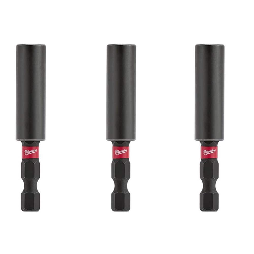 Milwaukee SHOCKWAVE Impact Duty Compact Magnetic Bit Tip Holder (3-Pack)  48-32-4502-48-32-4502-48-32-4502 The Home Depot