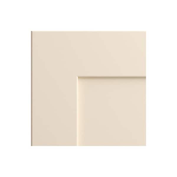 Home Decorators Collection Newport Cream Painted Plywood Shaker Assembled Kitchen Cabinet Door Sample 7.5 in W x 0.75 in D x 7.5 in H