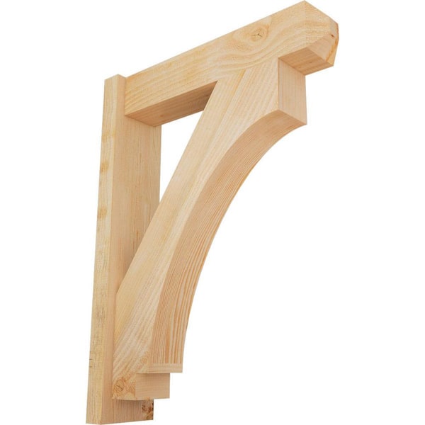 Ekena Millwork 6 in. x 32 in. x 24 in. Imperial Craftsman Rough Sawn Douglas Fir Outlooker