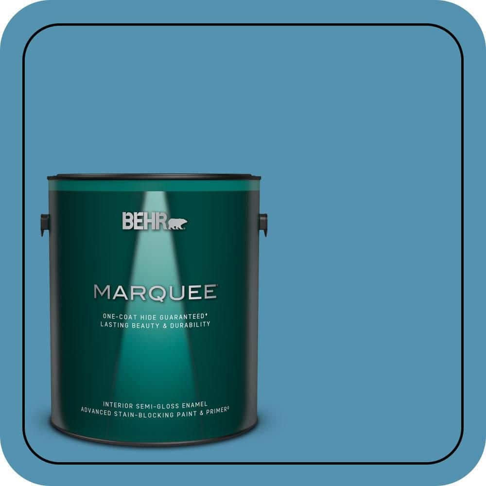 1 gal. #M490-5 Jet Ski One-Coat Hide Semi-Gloss Enamel Interior Paint & Primer price history on PriceWatchPro