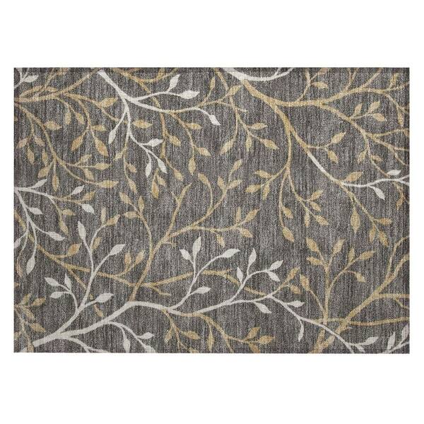 Chantille Machine Washable Indoor/Outdoor Abstract ACN3024 Charcoal 3 ft. x 4 ft. Area Rug