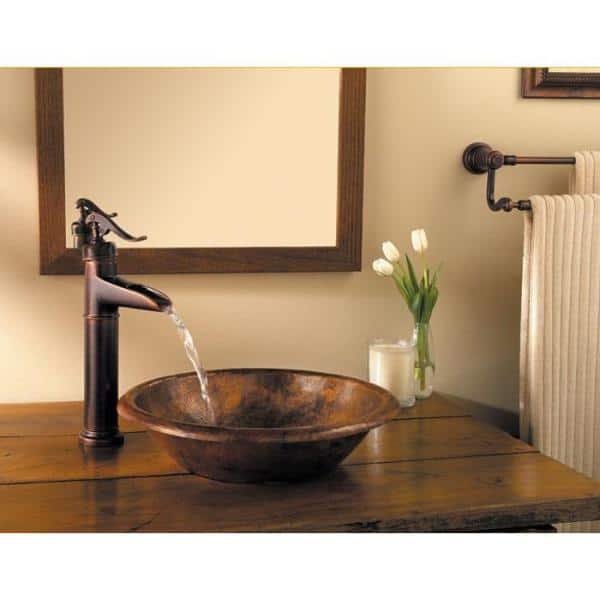 Ashfield Rustic Bronze Single Control Bathroom Faucet
