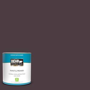 BEHR PREMIUM PLUS 8 oz. #T18-04 Nocturne Shade Satin Enamel Interior ...