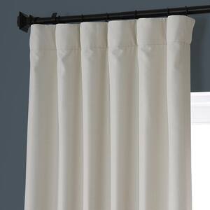 Excursion Ivory Solid Blackout Rod Pocket Curtain - 50 in. W x 108 in. L (1 Panel)