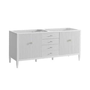Myrrin 71.88 in. W x 23.5 in. D x 32.88 in. H Single Bath Vanity Cabinet without Top in Bright White