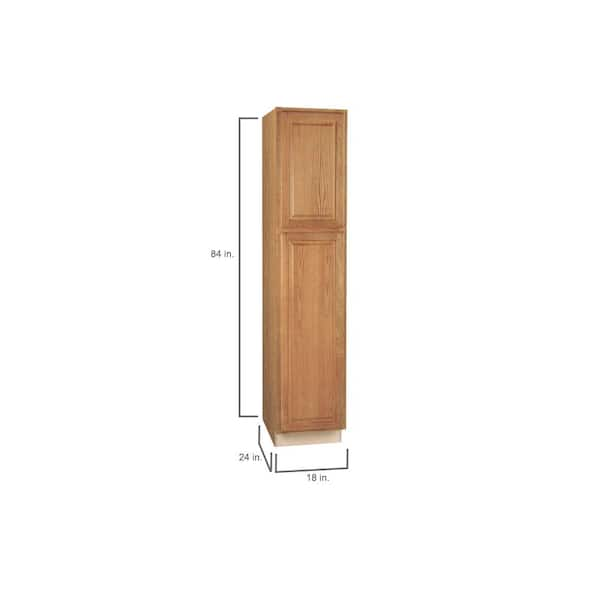 Medium Oak Hampton Bay Assembled Kitchen Cabinets Kp1884 Mo 76 600 