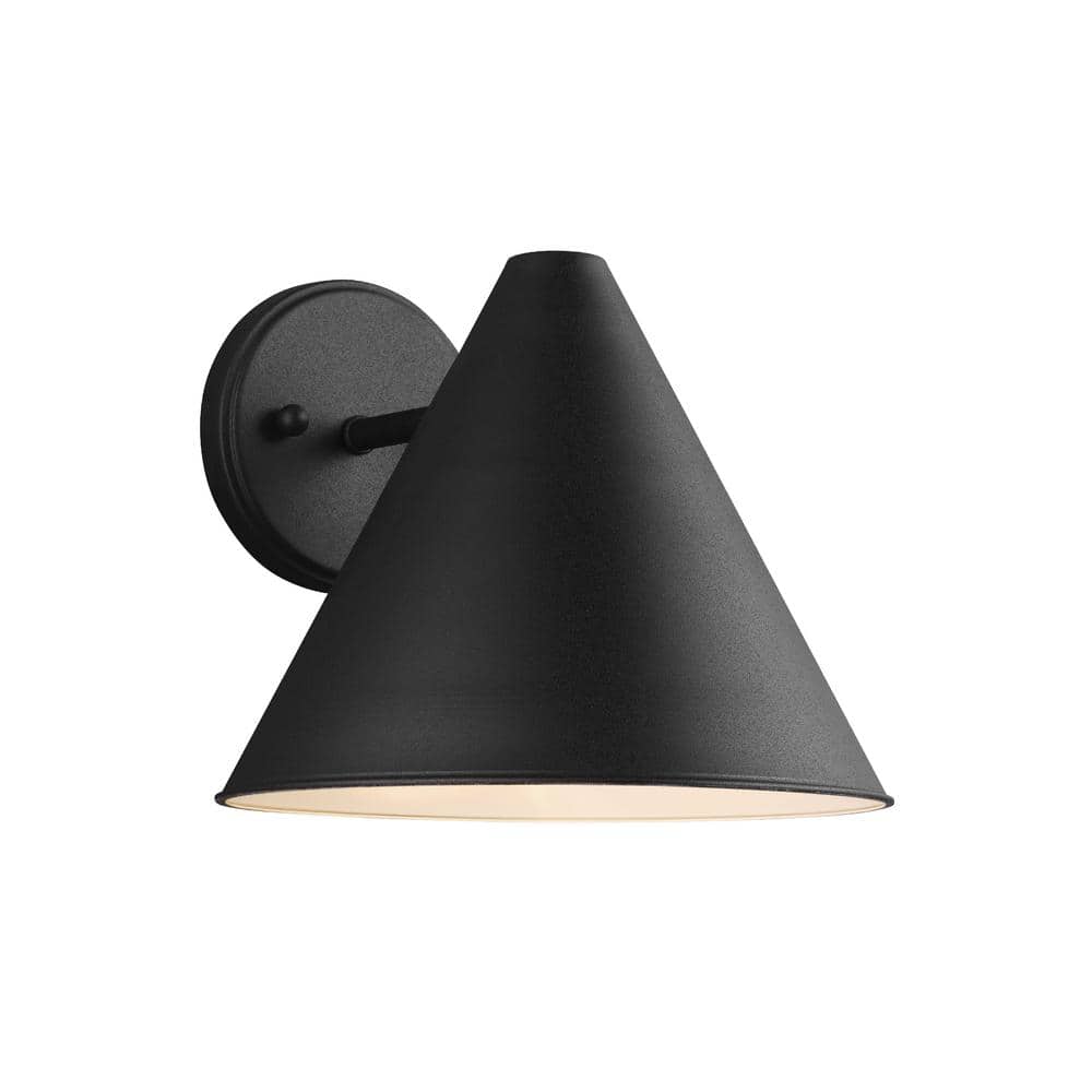 Generation Lighting Crittenden 1-Light Black Outdoor 8.5 in
