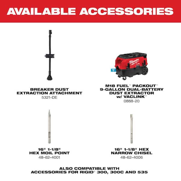 Milwaukee MX FUEL Lithium-Ion Cordless 1-1/8 in. Breaker with Battery and Charger